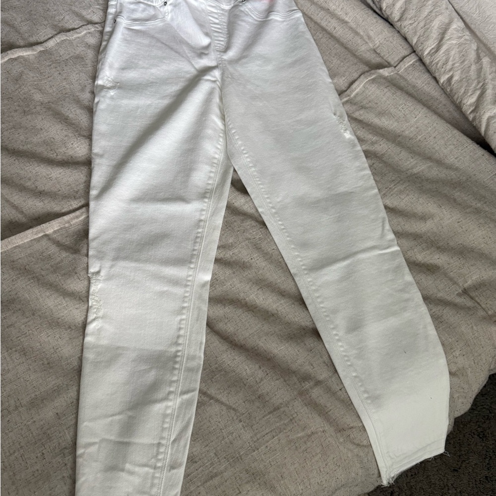 SPANX Women's Straight Leg Jeans - White